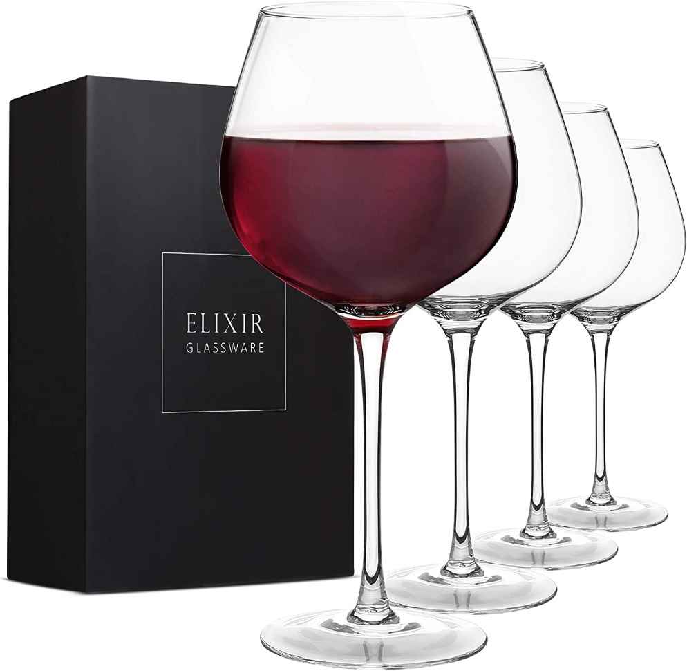 Crystal Elliptic Wine Glasses 4 pack 16oz