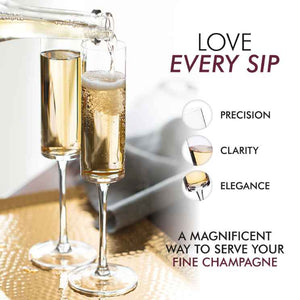 ELIXIR GLASSWARE Classy Champagne Flutes - Hand Blown Crystal Champagne  Glasses - Set of 4 Elegant F…See more ELIXIR GLASSWARE Classy Champagne  Flutes