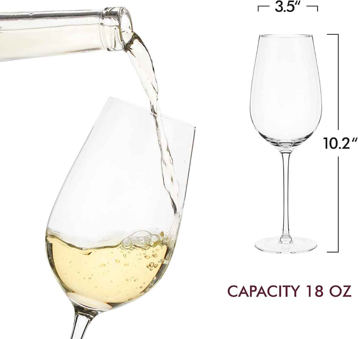 Crystal Elliptic Champagne Flutes 4 pack 8oz - Elixir Glassware