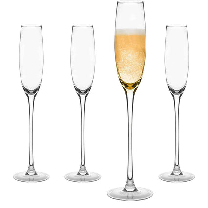Crystal Elliptic Champagne Flutes 4 pack 8oz
